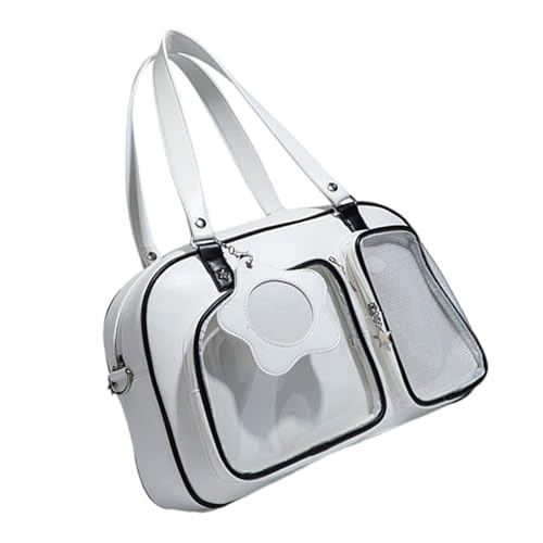 AOSAIXIS Stilvolle Crossbody Tasche PU Umhängetaschen Große Kapazität Transparent Pin Display Unterarmtasche Für Den Täglichen Gebrauch Japanischer Transparenter Handtasche von AOSAIXIS
