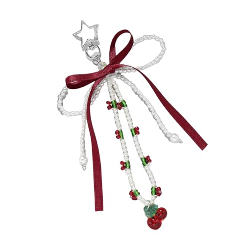 AOSAIXIS Stilvolle Faux Pearls Cherries Schlüsselbund Tragbare Perlen Kirschen Schlüsselbund Stylish Bowknot Keyrings Für Modeliebhaber AOSAIXIS Stilvolle Faux Pearls Cherries Schlüsselbund Tragbare Perlen Kirschen Schlüsselbund Stylish Bowknot Keyrings Für Modeliebhaber von AOSAIXIS