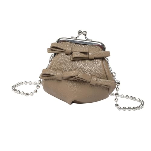 AOSAIXIS Stilvolle PU Ledertasche Für Frauen Und Mädchen Umhängetaschen Crossbody Geldbörse Mit Bequemer Kette Schultergurt Kette Lippenstifte Crossbody Tasche von AOSAIXIS