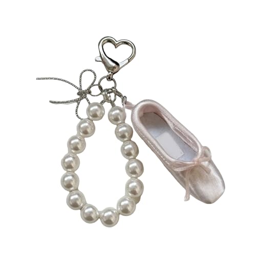 AOSAIXIS Stylish Ballet Shoe Keyrings Ornament Mit Spitzen Und Perlendetails Für Trendige Frauen Und Ballettenthusiasten Geeignet AOSAIXIS Stylish Ballet Shoe Keyrings Ornament Mit Spitzen Und Perlendetails Für Trendige Frauen Und Ballettenthusiasten Geeignet von AOSAIXIS