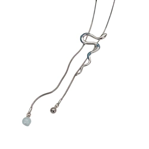 AOSAIXIS Stylish Silver Snake Anhänger Halskette Mit Einstellbaren Länge Designs Für Modeliebhaber Suchen Einzigartige Stile Outfits AOSAIXIS Stylish Silver Snake Anhänger Halskette Mit Einstellbaren Länge Designs Für Modeliebhaber Suchen Einzigartige Stile Outfits von AOSAIXIS
