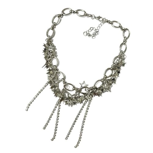 AOSAIXIS Stylish Star Tassels Choker Halskette Mode Halskette Schimmerndetails Star Fransenhals Schmuck Für Tägliche Verschleiß AOSAIXIS Stylish Star Tassels Choker Halskette Mode Halskette Schimmerndetails Star Fransenhals Schmuck Für Tägliche Verschleiß von AOSAIXIS