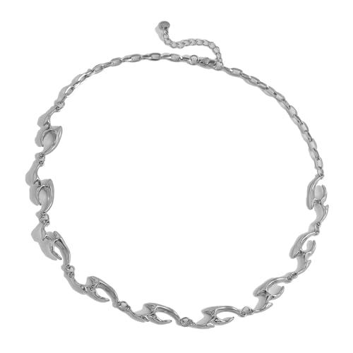 AOSAIXIS Unregelmäßige Wellige Metallkette Unisex Schlüsselbein Kette Einstellbare Länge Neckkettenmodische Schmuck Für Männer Und Frauen AOSAIXIS Unregelmäßige Wellige Metallkette Unisex Schlüsselbein Kette Einstellbare Länge Neckkettenmodische Schmuck Für Männer Und Frauen von AOSAIXIS