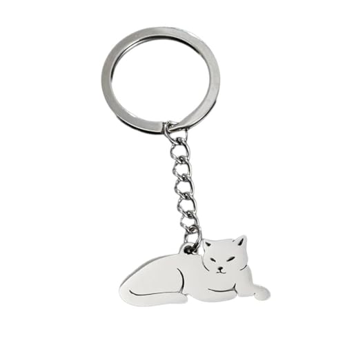 AOSAIXIS Verspieltes Schönes Kätzchen Mit Elegantem Charme Edelstahlschlüsselring Anhänger Zubehör Tragbar Für Die Personalisierte Verwendung AOSAIXIS Verspieltes Schönes Kätzchen Mit Elegantem Charme Edelstahlschlüsselring Anhänger Zubehör Tragbar Für Die Personalisierte Verwendung von AOSAIXIS