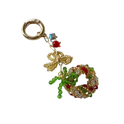 AOSAIXIS Weihnachtsmotiven Mobile Charme Mode Feiertag Perlen Bells Telefon Charme Weihnachten Telefonkette Für Den Täglichen Gebrauch von AOSAIXIS