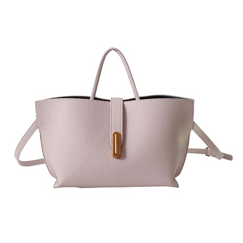 Frauen Eimerbeutel Feste Farbe Schulter PU Leder Handtasche Koreanische Styles Crossbody Einfache Messenger Für Tägliche Frauen Koreanische Stile Schulterminderer Color Crossbody Eimer von AOSAIXIS