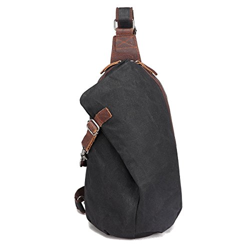 AOTIAN Sling Rucksack Wasserdicht Canvas Lässiger Tagesrucksack Damen Herren ein Schulter Tasche Crossbody Umhängetasche Schultertasche AOTIAN Sling Rucksack Wasserdicht Canvas Lässiger Tagesrucksack Damen Herren ein Schulter Tasche Crossbody Umhängetasche Schultertasche von AOTIAN