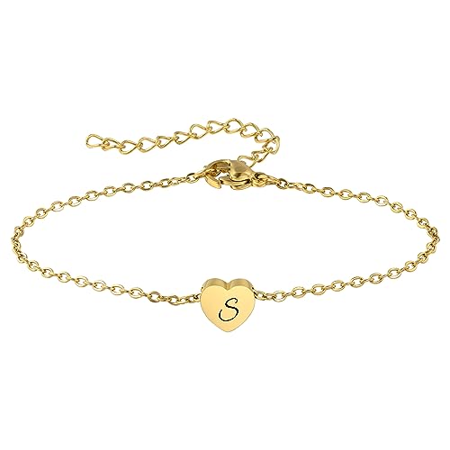 AOTXOXTOA Customized Herz-Armband Gravur Name FüR Beste Freundschaft Armband Edelstahl Personalisierte Anfangsbuchstaben FüR Schwestern Frauen Geburtstag Hochzeit Brautjungfer Geschenke AOTXOXTOA Customized Herz-Armband Gravur Name FüR Beste Freundschaft Armband Edelstahl Personalisierte Anfangsbuchstaben FüR Schwestern Frauen Geburtstag Hochzeit Brautjungfer Geschenke von AOTXOXTOA