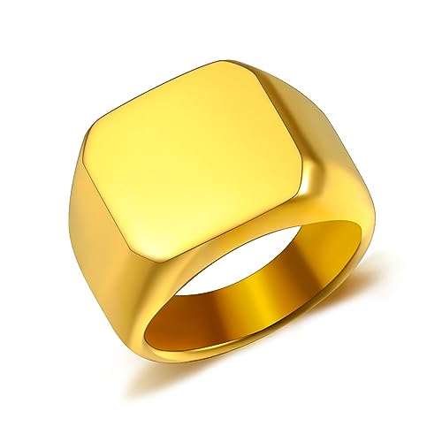 AOTXOXTOA Personalisierte Edelstahl Siegelring Farbe Bild Gravur Schwarz-Weiß-Foto für Männer Frauen Junge Mädchen bester Freund Memorial Geschenk Band mit Ring Größe Adjusters von AOTXOXTOA