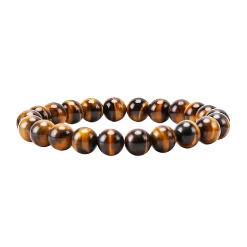 AOUZEA Surfer Armband Herren & Damen 2er Set - Handgemachte Armbänder mit Tiger Eye Perlen und Bunten Quasten, Verstellbar und hautfreundlich - Perfekt für Partys, Wandern von AOUZEA