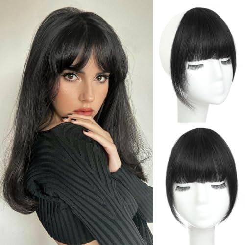 AOWVUTS Clip in Pony Haarteil Clip in Bangs One Piece Human Hair Fringe Bangs mit SchläfenNatürliche Extensions Dick Fake Clip Pony Haarteile für Damen Frauen AOWVUTS Clip in Pony Haarteil Clip in Bangs One Piece Human Hair Fringe Bangs mit SchläfenNatürliche Extensions Dick Fake Clip Pony Haarteile für Damen Frauen von AOWVUTS
