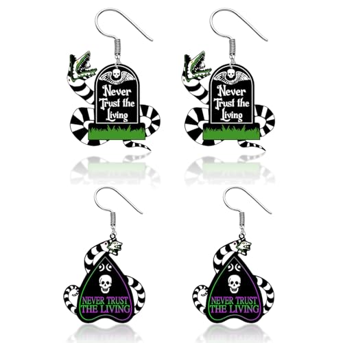 AOWVUTS Halloween Ohrringe Sarg Schädel Grabstein Schlange Ohrringe Hängend Hypoallergene Friedhof Skelett Tropfen Baumeln Ohrringe für Damen Mädchen Halloween Party AOWVUTS Halloween Ohrringe Sarg Schädel Grabstein Schlange Ohrringe Hängend Hypoallergene Friedhof Skelett Tropfen Baumeln Ohrringe für Damen Mädchen Halloween Party von AOWVUTS