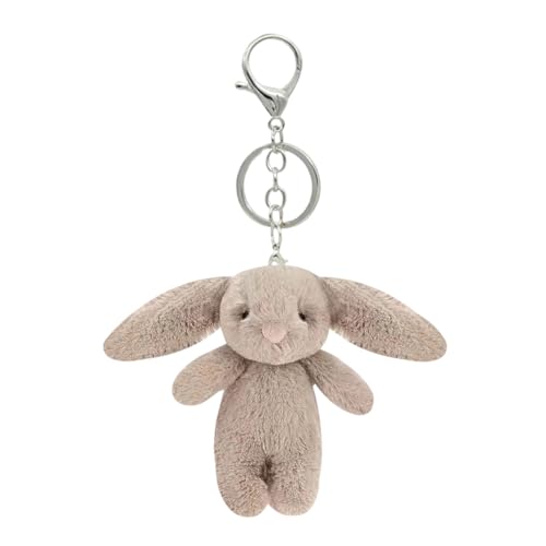 AOWVUTS Hase Plüsch Schlüsselanhänger Plüschiger Kuscheltier Anhänger Plush Doll Keychains Plüschpuppe Geschenk für Mädchen Rucksack Taschen Autoschlüssel Dekoration von AOWVUTS