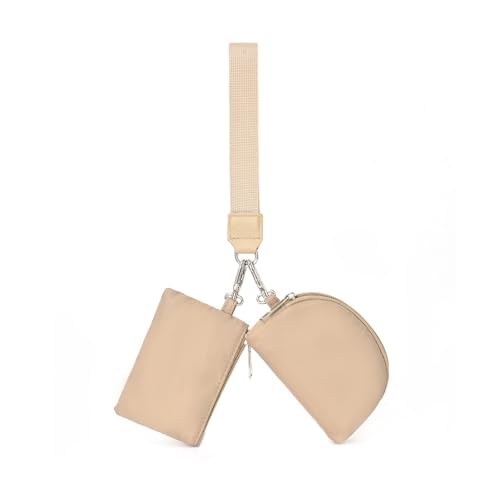 1pc Mother's Memory Mini Reiß Verschluss Armband Brieftasche, Damen Doppel-Taschen-Handtasche, Tragbare Schlüssel Bund Geldbörse, Münze Geldbörse von AOYEAH