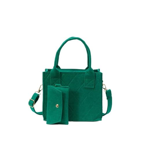 AOYEAH 3 Stück Mode einfarbige Umhängetasche, Leder quadratische Handtasche, Frauen Crossbody-Taschen von AOYEAH