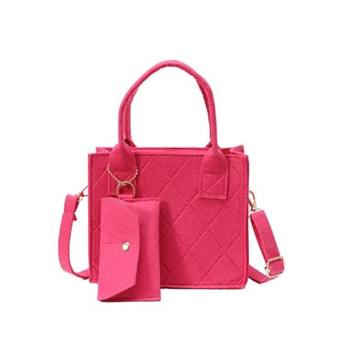 AOYEAH 3 Stück Mode einfarbige Umhängetasche, Leder quadratische Handtasche, Frauen Crossbody-Taschen von AOYEAH