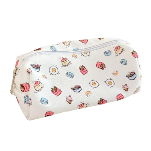AOYEAH Cartoon Food Fruit Bow Canvas Bleistift Tasche, Schüler Schreibwaren Aufbewahrung Tasche, Reiß Verschluss Make-up Fall von AOYEAH