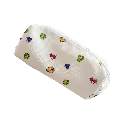 AOYEAH Cartoon Food Fruit Bow Canvas Bleistift Tasche, Schüler Schreibwaren Aufbewahrung Tasche, Reiß Verschluss Make-up Fall von AOYEAH