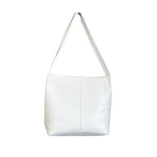 AOYEAH Einfache einfarbige PU-Umhängetasche, Retro-Trend ige Damen vielseitige Pendler tasche, Mode-Tote-Handtasche von AOYEAH