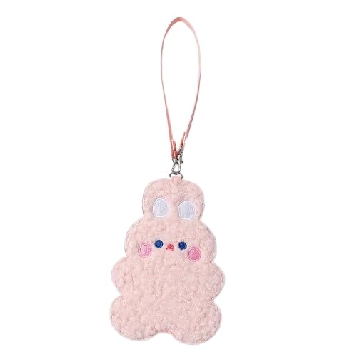 AOYEAH Entzückender Bunny Plüsch Karten Halter, Bag Charm Bus Pass Schutzhülle, Star Picture Display Beutel Karten Halter Geschenk von AOYEAH