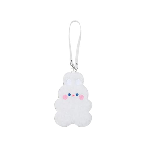 AOYEAH Entzückender Bunny Plüsch Karten Halter, Bag Charm Bus Pass Schutzhülle, Star Picture Display Beutel Karten Halter Geschenk von AOYEAH
