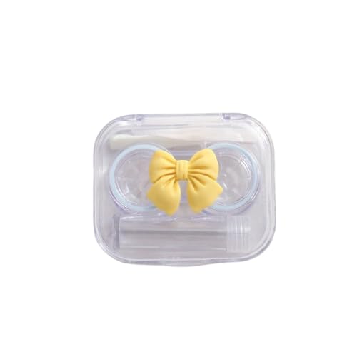 AOYEAH Niedliche Kontaktlinsen-Box, klarer Mini-Kontaktlinsen-Vorrats behälter mit Pinzette Entferner-Stick, für Reisen und zu Hause von AOYEAH