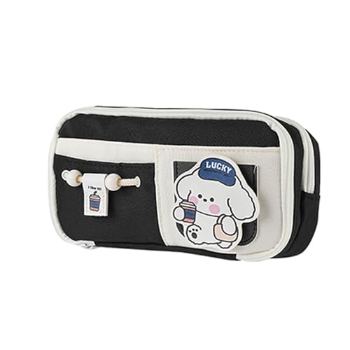 AOYEAH Panda-Bleistift Tasche, mehr Schicht iger, niedlicher Cartoon-Pensil-Koffer, Stift-Schreibwaren-Schulbedarf-Organisator von AOYEAH