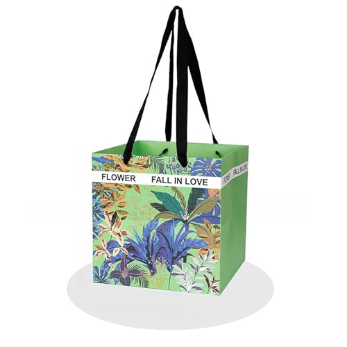 AOYEAH Tropisches Pflanzen muster Einkaufstasche, Hand strauß Floristen Blumen-Einkaufstasche, Blumen geschenk verpackungs beutel AOYEAH Tropisches Pflanzen muster Einkaufstasche, Hand strauß Floristen Blumen-Einkaufstasche, Blumen geschenk verpackungs beutel von AOYEAH
