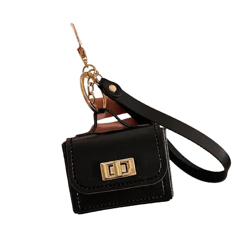 Kreative Mini-Münz Tasche Schlüssel Bund, Mode Vielseitiges PU-Leder Geldwechsel Tasche, Kopfhörer-Aufbewahrung Tasche Anhänger von AOYEAH