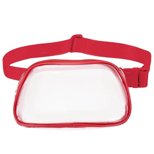 PVC wasserdichte Taille Tasche, Transparente Outdoor Sport Cross Body Brusttasche, Mode Casual Reisetasche für Mädchen Junge von AOYEAH