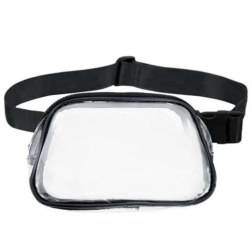 PVC wasserdichte Taille Tasche, Transparente Outdoor Sport Cross Body Brusttasche, Mode Casual Reisetasche für Mädchen Junge von AOYEAH