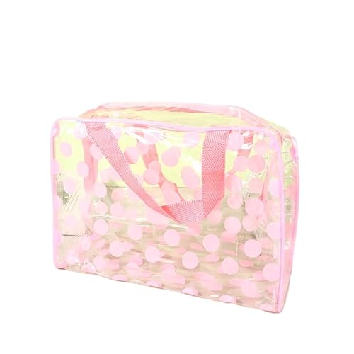 Reise freundliche Damen-Make-up-Tasche, transparent, Blumen Druck, wasserdichte Make-up-Tasche Aufbewahrung Tasche von AOYEAH