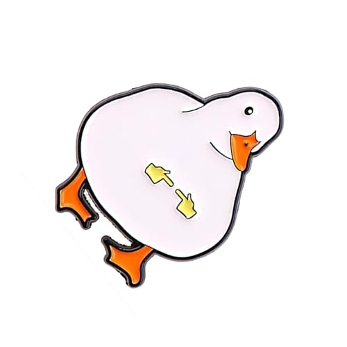 AOYUDJ Elegante Anstecknadel in Entenform, handgefertigt, Tier-Brosche, stilvolles Anstecknadel, modisches Accessoire für Partys und Abendessen von AOYUDJ