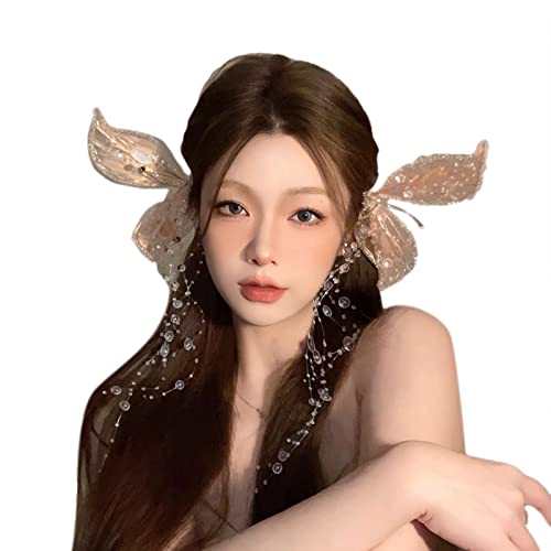 Haarspangen mit Entenschnabel-Motiv "Princess At Large Hair", Sommer-Vibe, Tränenquasten, starker Halt, Haarnadel für Mädchen von AOYUDJ