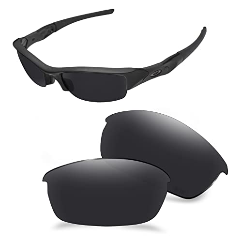 AOZAN ANSI Z87.1 Ersatzgläser kompatibel mit Oakley Flak Jacket OO9008 Sonnenbrille, A002EU-OBLACK, A002EU-OBLACK von AOZAN