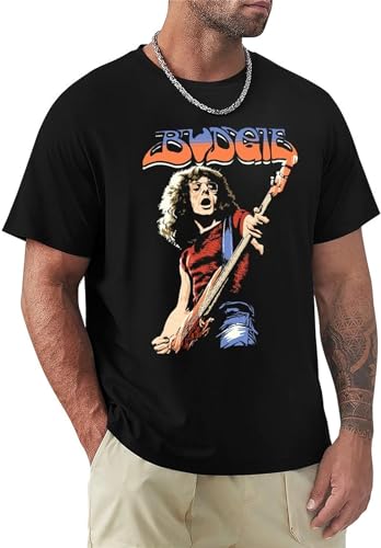 Budgie Band Burke Shelley Guitar v2 T-Shirt Aesthetic Clothes Plus Size Tops Quick-Drying t-Shirt Plain t Shirts Men Size M von AOZGXEZ
