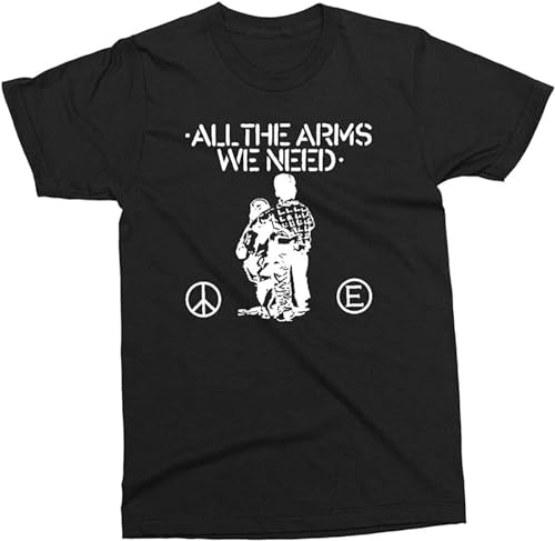 Men's All The ARMS WE Need - Black Shirt - 2 Sided - Crass Flux of Pink Indians UK Size L Men's All The ARMS WE Need - Black Shirt - 2 Sided - Crass Flux of Pink Indians UK Size L von AOZGXEZ