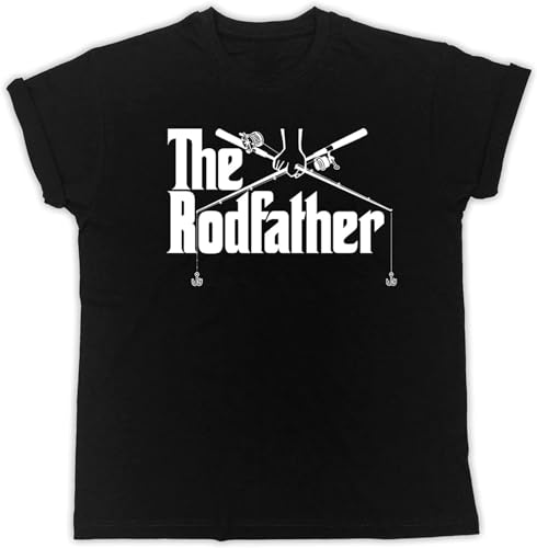 The Rodfather Printed T-Shirt Mens Unisex Black Tees Size XXL von AOZGXEZ