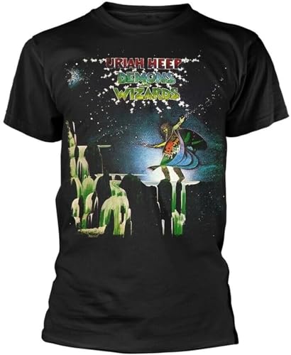 Uriah Heep Demons and Wizards Black T Shirt Size 4XL von AOZGXEZ