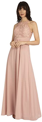 APART Fashion Damen Apart Chiffon Lace Evening Special Occasion Dress, Rosa, L EU von APART Fashion