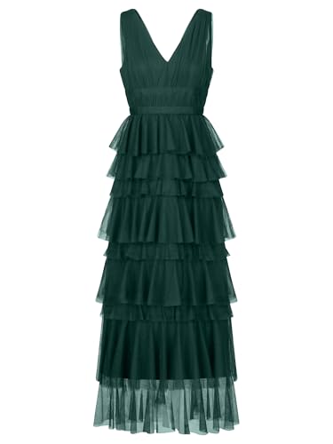 APART Abendkleid aus Jersey mit Mesh, Emerald, 46 von APART Fashion