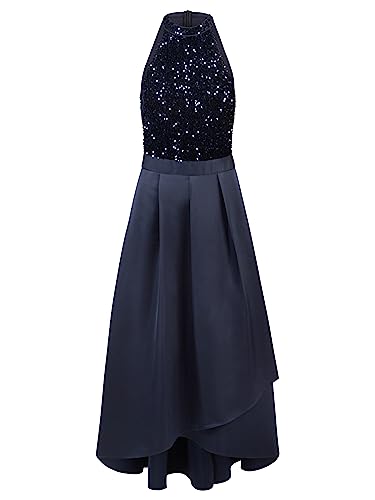 APART Abendkleid aus mattschimmerndem Heavy-Satin, Navy, 40 von APART Fashion