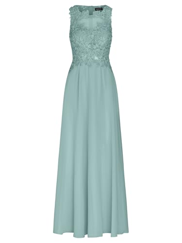 APART Abendkleid im Materialmix aus bestickter Spitze und Chiffon, Jade, 34 von APART Fashion