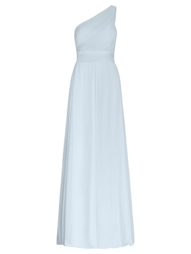 APART Abendkleid mit Plissee- Drapierung vorne und Smoke- Einsatz hinten, hellblau, 38 von APART Fashion