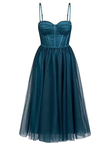 APART Fashion Abendkleid mit Tüllrock, Petrol, 38, 72629 von APART Fashion