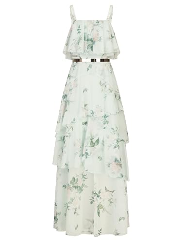 APART Chiffonkleid aus Allover bedrucktem Chiffon, Jade-Multicolor, 42 von APART Fashion