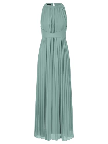 APART Chiffonkleid aus leicht körnigem, plissiertem Chiffon, Jade, 36 von APART Fashion