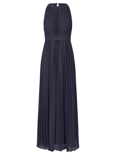 APART Chiffonkleid aus leicht körnigem, plissiertem Chiffon, Nachtblau, 42 von APART Fashion