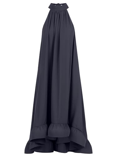 APART Chiffonkleid mit Volantsaum, Nachtblau, 36 von APART Fashion