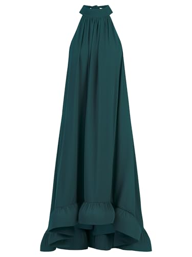 APART Chiffonkleid mit Volantsaum, dunkelgrün, 44 von APART Fashion
